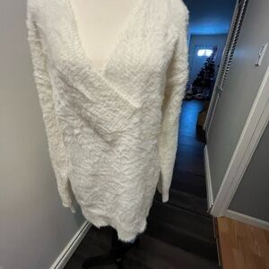 a new day Women's V-Neck Sweater - Cream